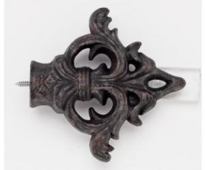 Acanthus Arrow Arrow Finial With Plug - Iron Oxide - 802